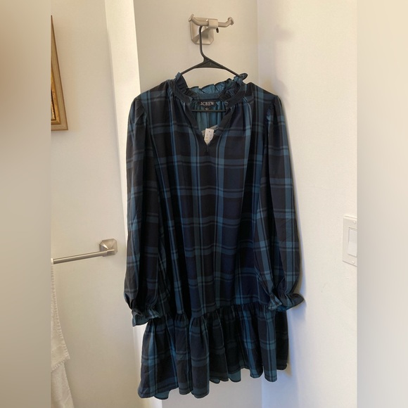 J.Crew Ruffle Puff Sleeve Dress - Picture 4 of 6